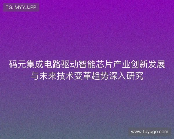 码元集成电路驱动智能芯片产业创新发展与未来技术变革趋势深入研究